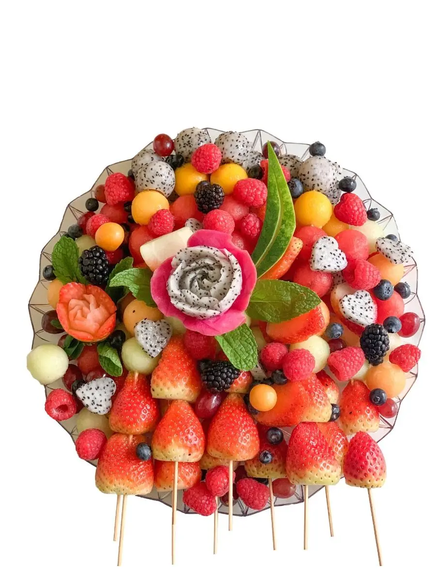 Fruit Platter With 10 Skewers